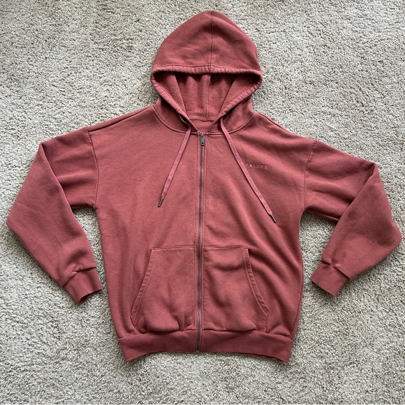 Vitality Rosewood Red Cozy Uni Zip Up Hoodie Size Small - Picture 5 of 14
